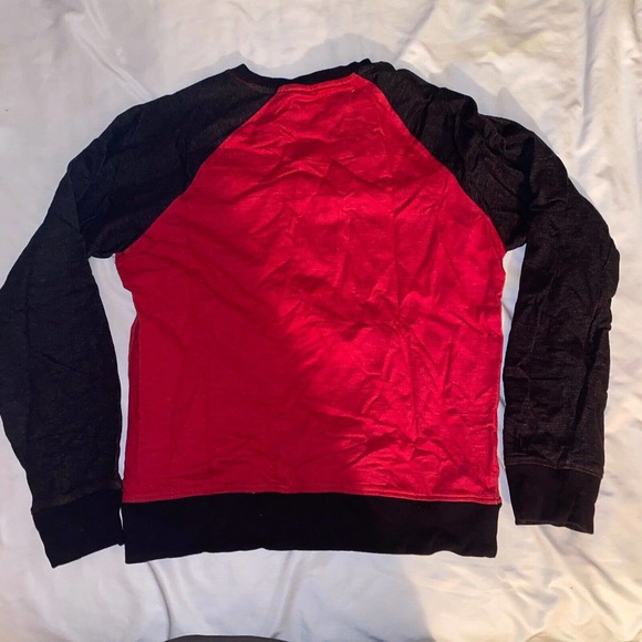 Born Fly Anytown‎ Sweatshirt Size Large Multicolor Graphic black Red White - Picture 8 of 10